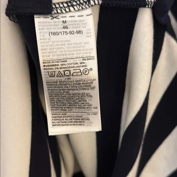 NWT Gap Striped Navy and White Sleeveless Dress - Picture 3 of 5